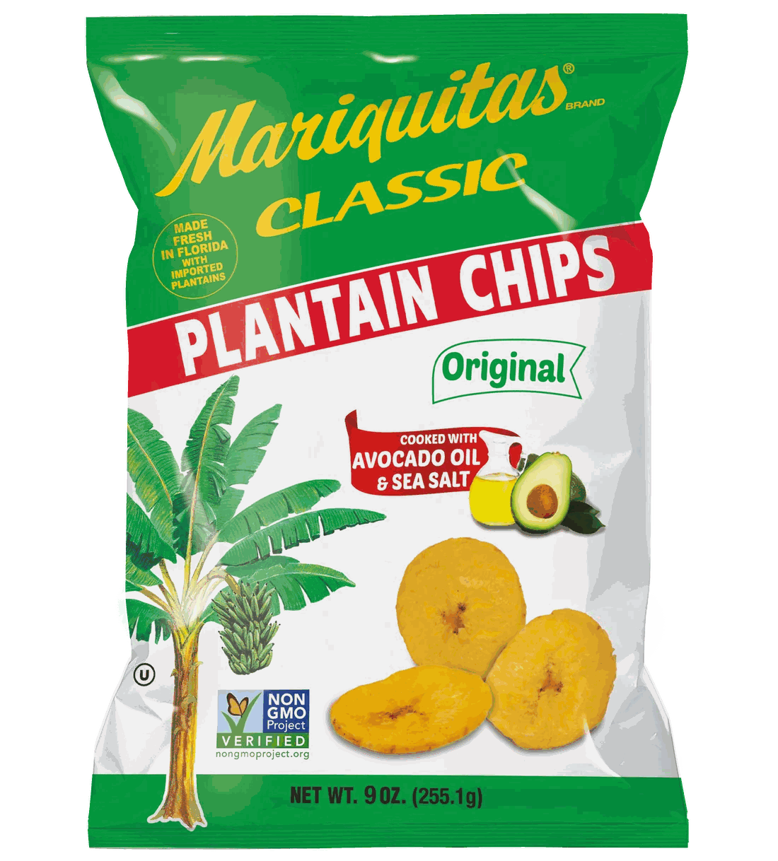 Avocado Oil and Sea Salt plantain chips