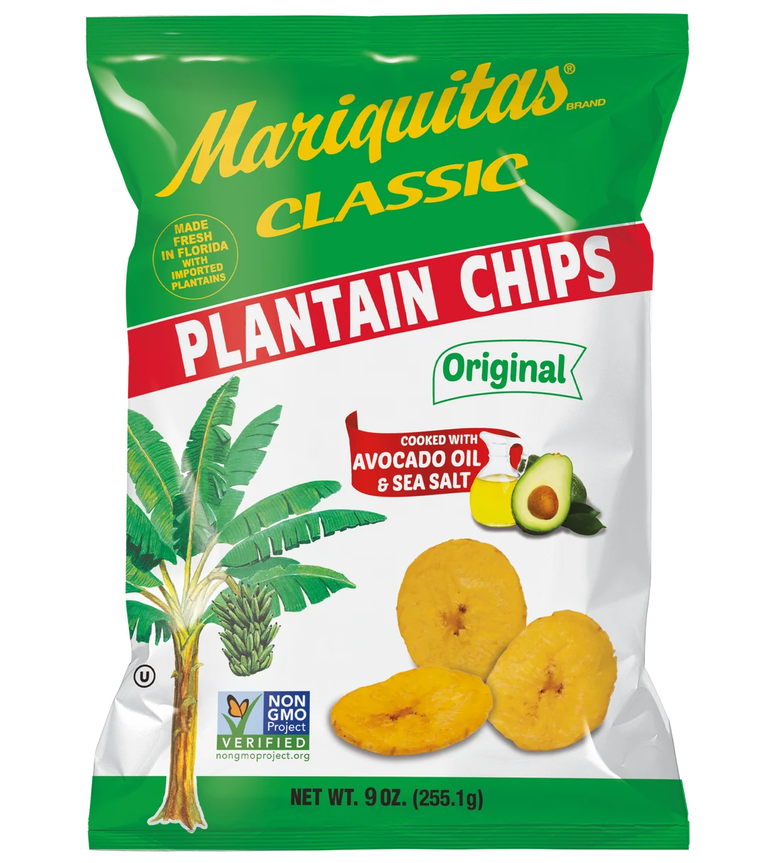 Avocado Oil and Sea Salt plantain chips