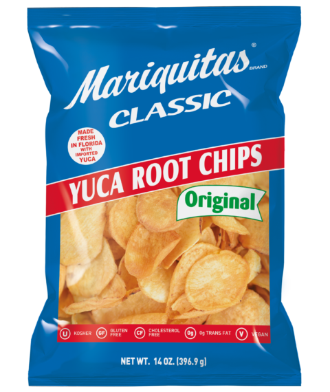 Mariquitas Yuca Root Chips packaging front side