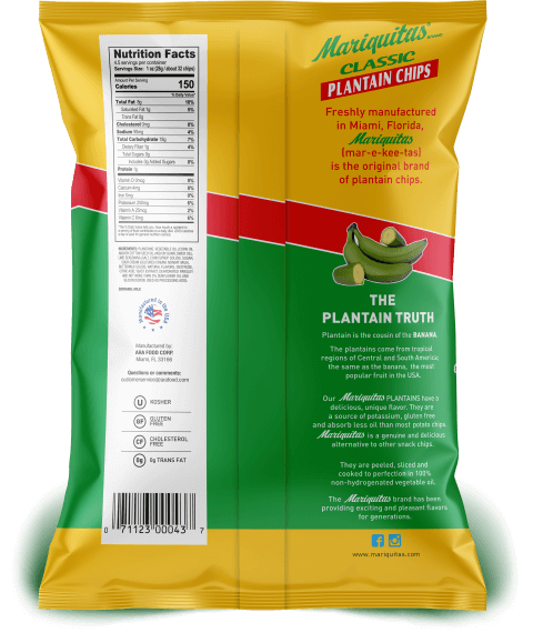 Mariquitas Lime packaging back side