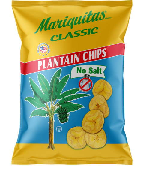 Mariquitas No Salt packaging front side