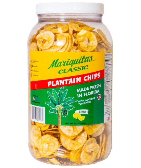 Mariquitas Lime 20oz Jar packaging front side